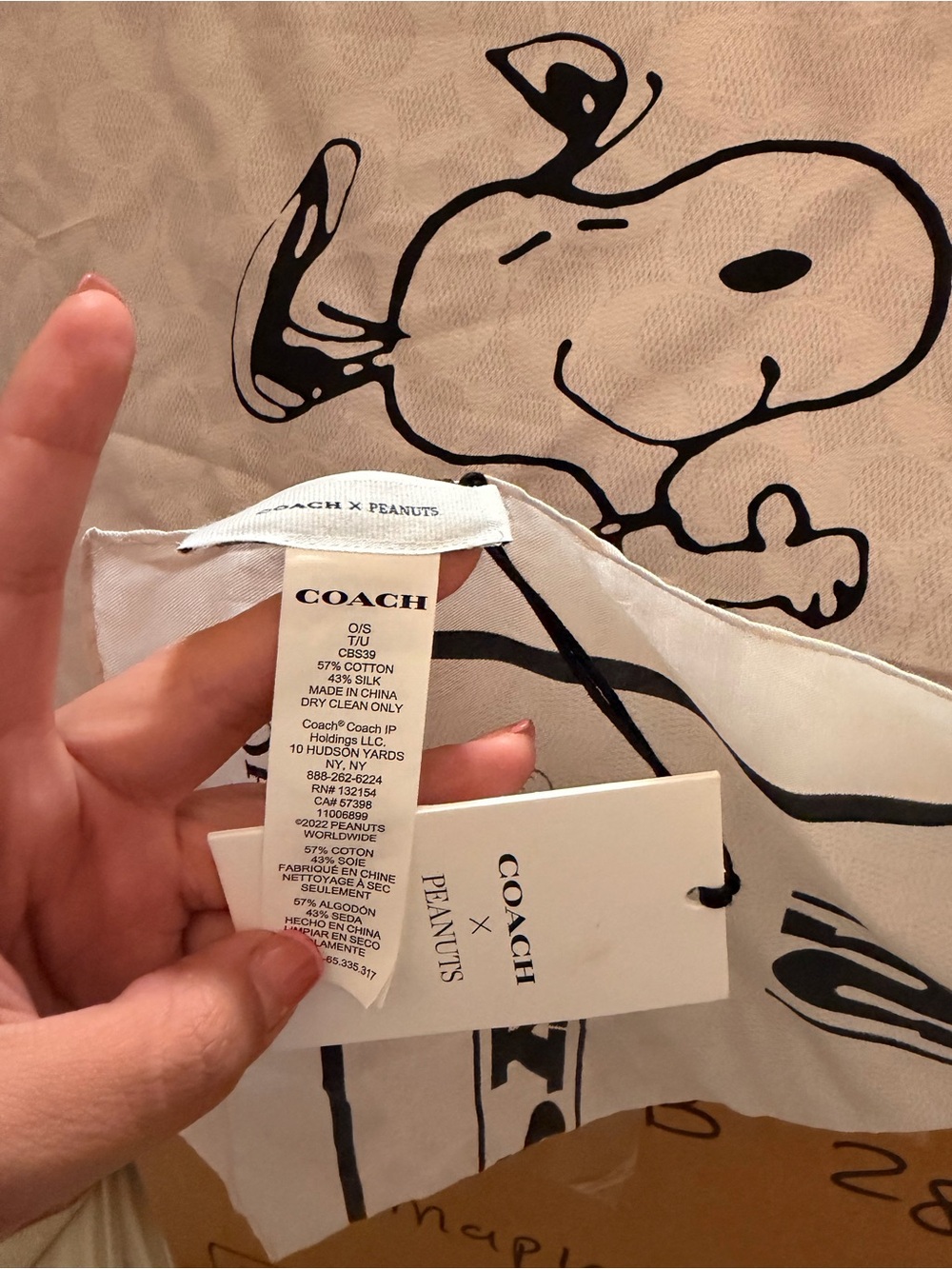 Coach X Peanuts Signature Scarf